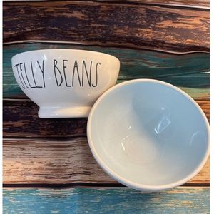 Rae Dunn Set 2 Jelly Bean Bowls Blue interior